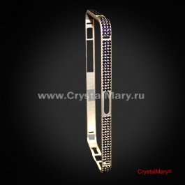 Защитный бампер на iPhone 5/5s с кристаллами Swarovski (Австрия)  www.crystalmary.ru