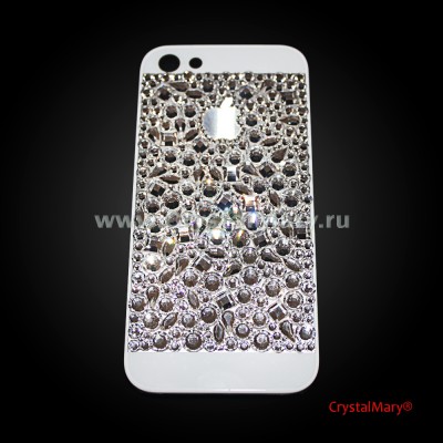 Чехол для айфона усыпанный кристаллами Swarovski (Австрия) www.crystalmary.ru