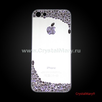 Панель на айфон с россыпью кристаллов Swarovski www.crystalmary.ru
