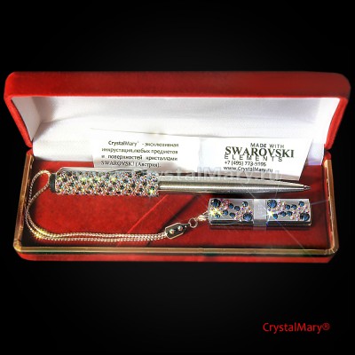 Подарочный набор ручка Parker с флеш картой Transcend 16Gb www.crystalmary.ru