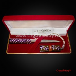 Подарочный набор "Аметист"  www.crystalmary.ru