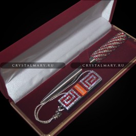 Подарочный набор ручка и флешка  www.crystalmary.ru