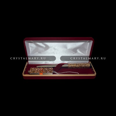 Набор ручка и флешка: Роскошь золота www.crystalmary.ru