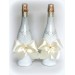 Свадебные бутылки лентами  www.crystalmary.ru