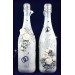Свадебные бутылки в серебре  www.crystalmary.ru