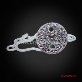 Держатель для соски с кристаллами Swarovski (Австрия) www.crystalmary.ru