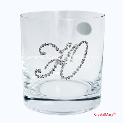 Богемское стекло: Бокал с инициалами www.crystalmary.ru