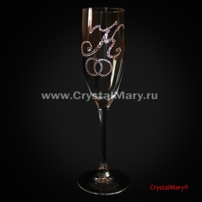 Свадебные бокалы (01522) www.crystalmary.ru
