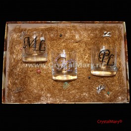 Посуда со стразами  www.crystalmary.ru