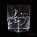Богемское стекло бокал с вензельными инициалами из страз Сваровски www.crystalmary.ru