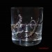 Богемское стекло бокал с вензельными инициалами из страз Сваровски www.crystalmary.ru