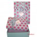 Подарочная коробка голубая с бантом www.crystalmary.ru