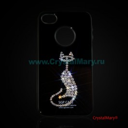 Панель iPhone Кошечка  www.crystalmary.ru