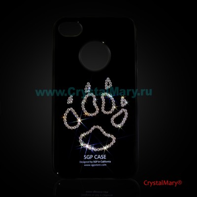 Панель iPhone Лапа www.crystalmary.ru