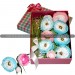 Коробка с цветами и конфетами www.crystalmary.ru