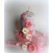 Свадебные свечи с персиковыми цветами  www.crystalmary.ru