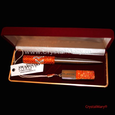 Подарочный набор с логотипом компании   www.crystalmary.ru