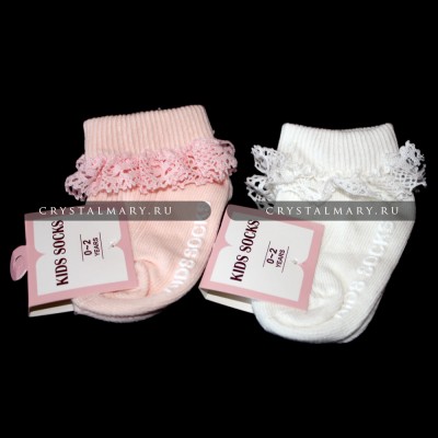 Носочки для новорожденных www.crystalmary.ru