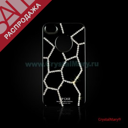 Крышка на iPhone 4G/S Паутинка www.crystalmary.ru