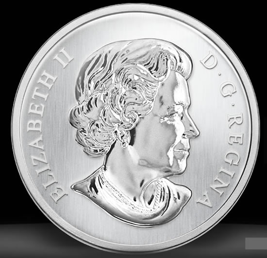 В Канаде выпущены светящиеся в темноте монеты с изображением динозавра и королевы